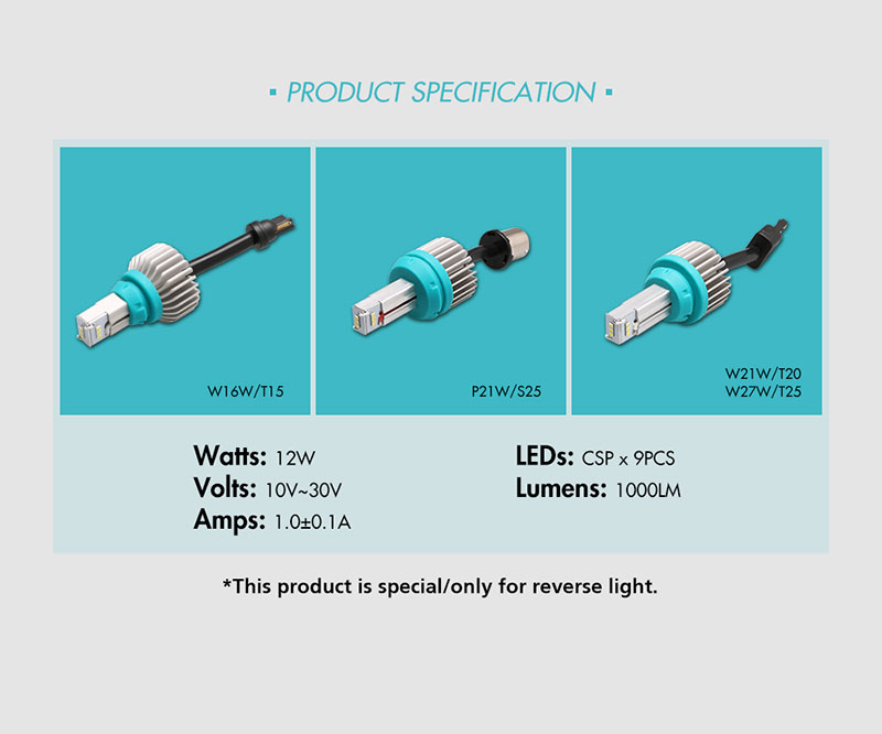 T16 T15 W16W LED Canbus Bulb High Power4014 Super Bright Reverse