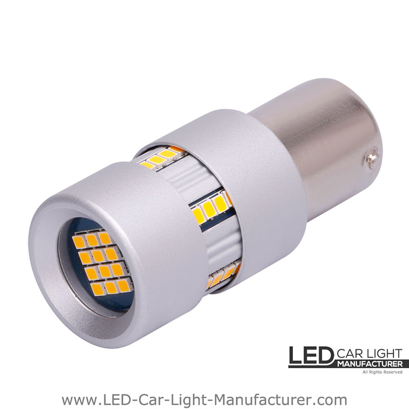 30 Watt, 6xCREE® LED, PKD V2.0, BA15s, LEDP21W, orange, LED Blinker für  21W BA15s P21W, LED Blinker