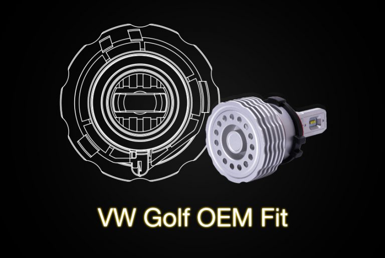 Upgrade Halogen Headlight to LED in VW Golf, We have the Best Solution